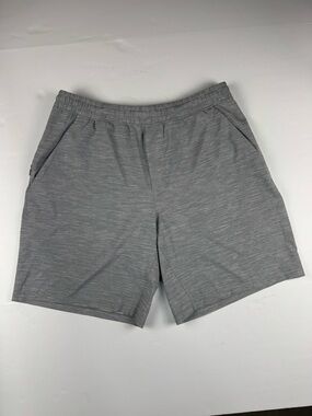 lululemon athletica Men's Heather Gray Athletic Shorts
